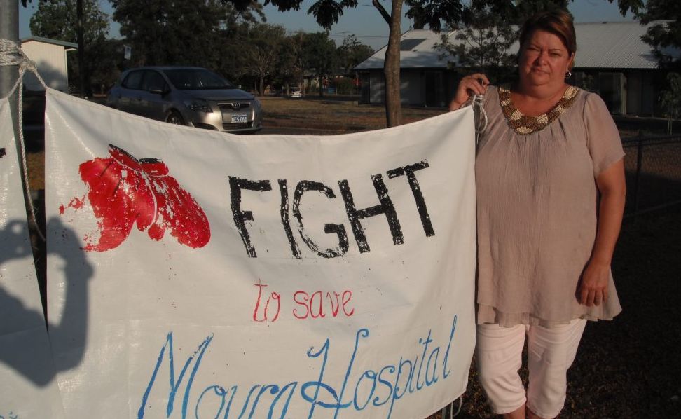 Debbie Elliot is putting up a fight for Moura Hospital. Photo Contributed Debbie Elliot is putting up a fight for Moura Hospital. Photo Contributed